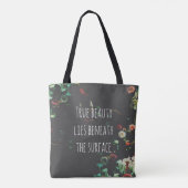 Koraalrif Inspirerend onder het oppervlak Tote Bag (Achterkant)