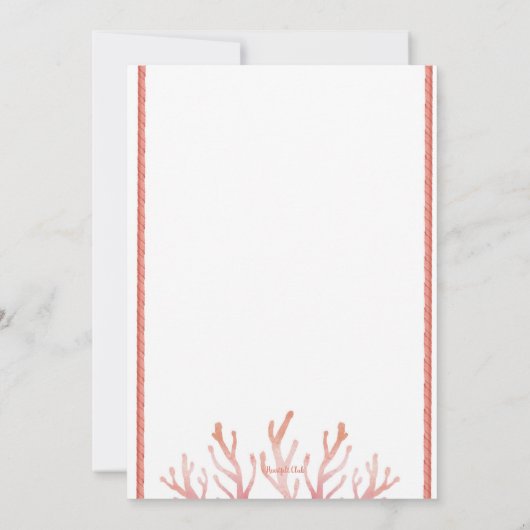 Koraalrif Kaart (Achterkant)