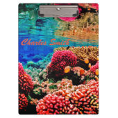 Koraalrif kleurrijke oceaan onder water klembord (Voorkant)
