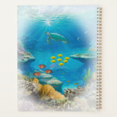 Koraalrif Kleurrijke Vis & Zee Schildpad Vignet Planner (Achterkant)