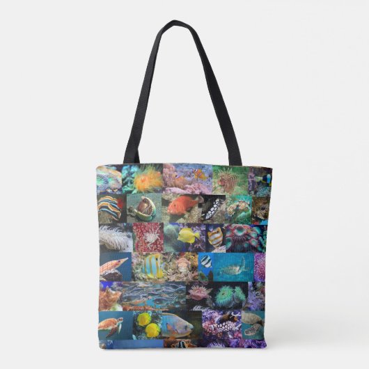 Koraalrif Mariene Leven: Vis en dieren Tote Bag (Achterkant)