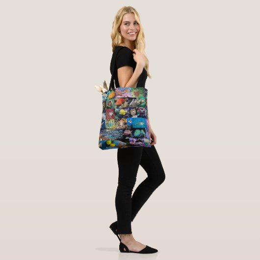 Koraalrif Mariene Leven: Vis en dieren Tote Bag (Op model)