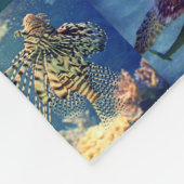 Koraalrif Mariene Leven Visdieren Foto's Collage Fleece Deken (Hoek)