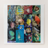 Koraalrif mariene life collage, leeftijd 10, 676 s legpuzzel (Horizontaal)