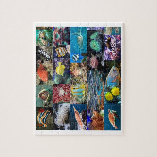 Koraalrif Mariene visdieren, leeftijd 6, 110 stuks Legpuzzel (Verticaal)