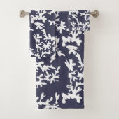 Koraalrif Marine Blauw en Witte Oceaan Thema Bad Handdoek (Insitu)