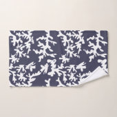 Koraalrif Marine Blauw en Witte Oceaan Thema Bad Handdoek (Handdoek)