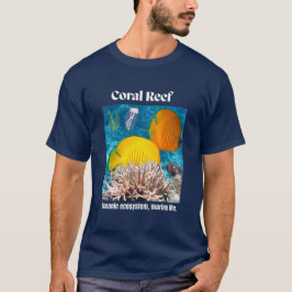 Koraalrif Marine Life Blauw T-shirt