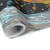 Koraalrif met brandkoraal en exotische visserij cadeaupapier (Rol Hoek)