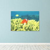 Koraalrif met tropische vissen canvas afdruk (Insitu (Houten vloer))