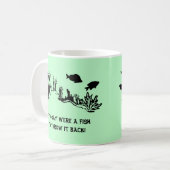 Koraalrif met viszwemmen koffiemok (Voorkant links)