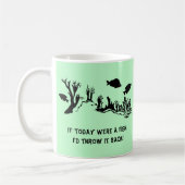 Koraalrif met viszwemmen koffiemok (Links)