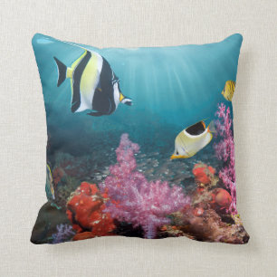 Koraalrif Moorish Idol Kussen
