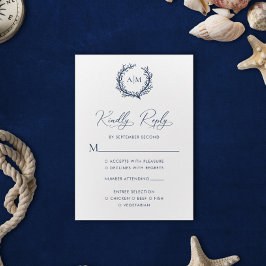 Koraalrif Nautical Wedding RSVP Kaartje