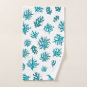 Koraalrif Nautische Kust Patroon Handdoek (Handdoek)