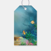 Koraalrif onder de Zee Party Cadeaulabel (Achterkant)