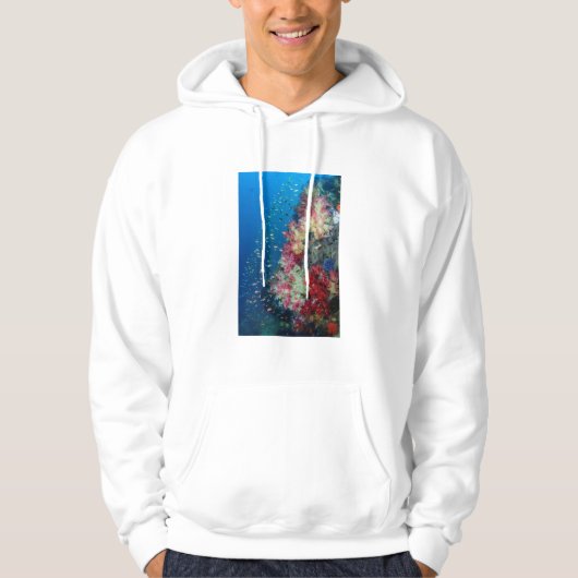 Koraalrif onder water, Indonesië Hoodie (Voorkant)