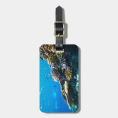 Koraalrif onderwater bagagelabel (Voorkant verticaal)