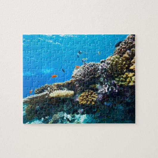 Koraalrif onderwater legpuzzel (Horizontaal)