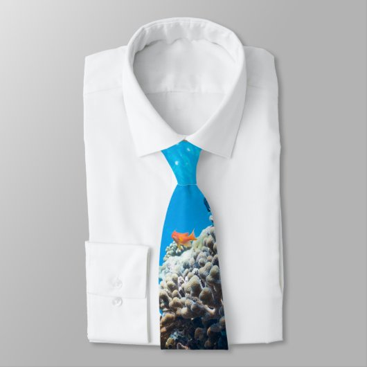 Koraalrif onderwater stropdas (Gebonden)