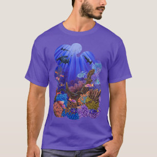 Koraalrif onderwater t-shirt