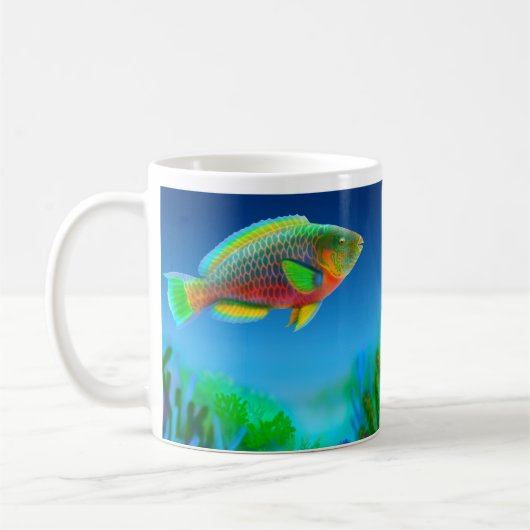 Koraalrif parrotfish Mok (Links)