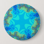 Koraalrif Ronde Button 4,0 Cm (Voorkant)