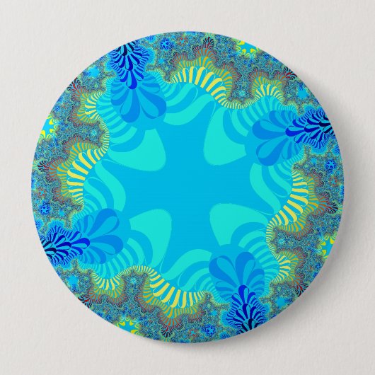 Koraalrif Ronde Button 4,0 Cm (Voorkant)