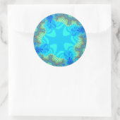 Koraalrif Ronde Sticker (Tas)