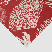 Koraalrif, rood tissuepapier (Detail)