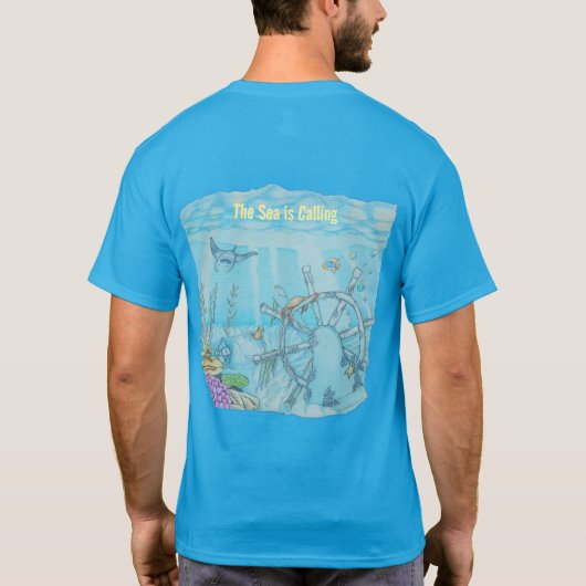 Koraalrif scheepswrak t-shirt (Achterkant)