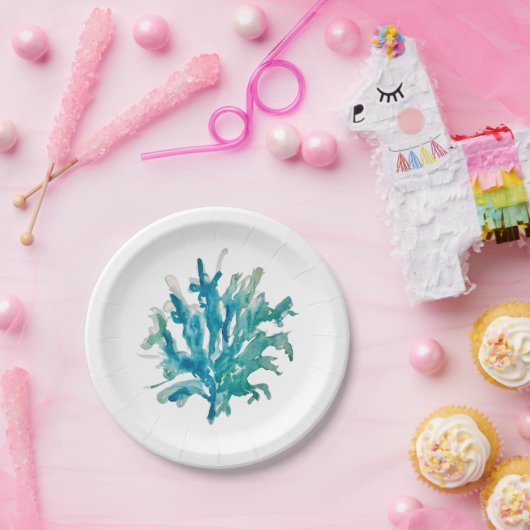 Koraalrif Schilderen Strand Papier Borden Papieren Bordje (Feest)