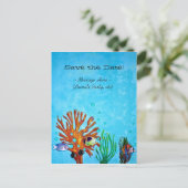 Koraalrif - Sla de datum op! Aankondigingskaart (Staand voorkant)