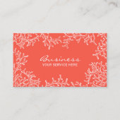 Koraalrif strand thema Spa Salon Makeup Artist Visitekaartje (Voorkant)