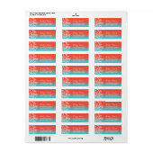 Koraalrif strand tropische bruiloft etiket (Full Sheet)