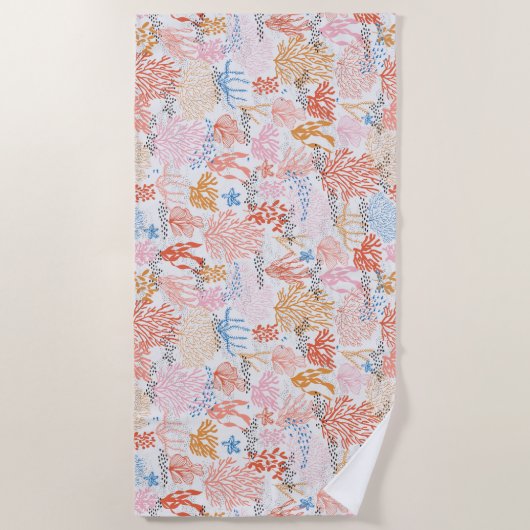 Koraalrif Strandlaken (Voorkant)