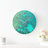 Koraalrif turquoise oceaanwater grote klok (Huis)