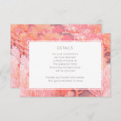 Koraalrif Vibrant Blush roze details Informatiekaartje (Voorkant / Achterkant)