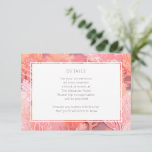 Koraalrif Vibrant Blush roze details Informatiekaartje