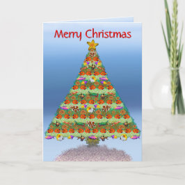 Koraalrif Vis Kerst Kaart
