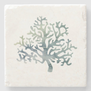 Koraalrif Waterverf marmer Stone Onderzetter