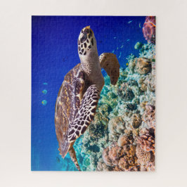 Koraalrif Zee Turtle Legpuzzel