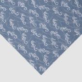 Koraalrif Zeepaardje - Blauw Tissuepapier (Detail)