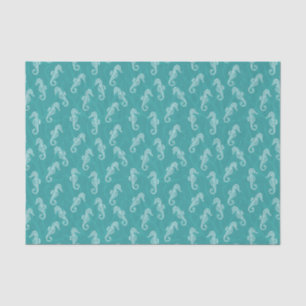 Koraalrif Zeepaardje - Blauwgroen Turquoise Tissuepapier