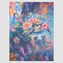 Koraalrif, Zeeschildpad & Vis Decoupage