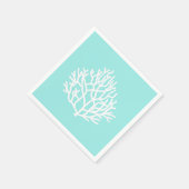 Koraalriffen Aangepaste kleuren Sierkussen Kust Servet (Hoek)