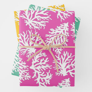 Koraalriffen Beach Summer Weddenschap Inpakpapier Vel