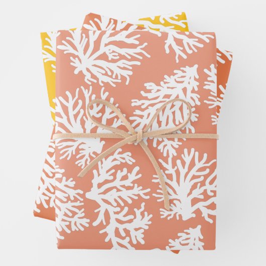 Koraalriffen Beach Summer Weddenschap Inpakpapier Vel (In situ)