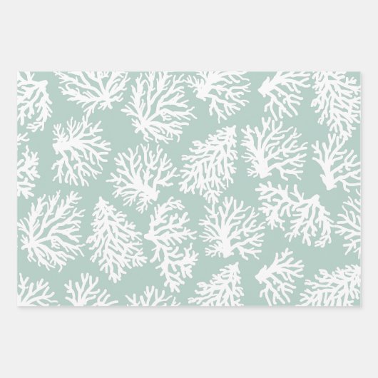 Koraalriffen Beach Summer Weddenschap Inpakpapier Vel (Voorkant 2)