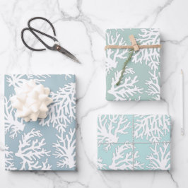 Koraalriffen Beach Summer Weddenschap Inpakpapier Vel